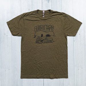 Guitar and Campfire Shirt - Olive Medium